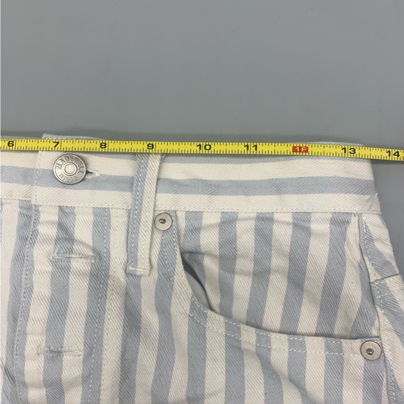 Madewell Striped Denim A-Line Skirt Size 25 EUC (0158) - Picture 6 of 7